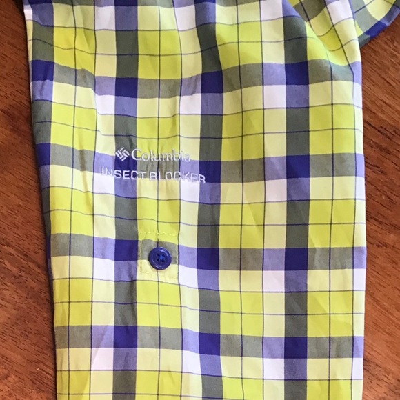 Women’s blue & yellow ~COLUMBIA shirt/ size M - Picture 8 of 8